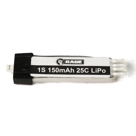 Plastiflex Co Rage RC  150mAh 1S 3.7V Ultra-Micro Connector 15C LiPo Battery RGRA1124